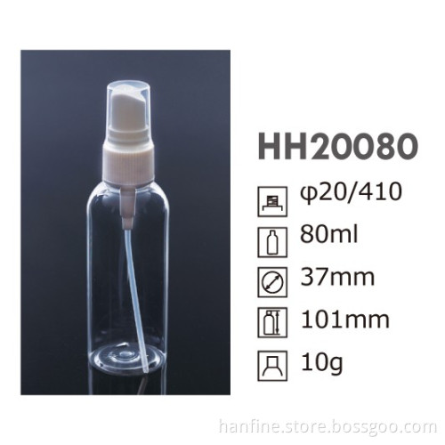 80ml OEM Factory plastic PET travel size shampoo bottle
